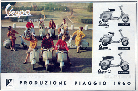 GBB-F-009392-0000 - Pubblicità della vespa Piaggio del 1960 - © ARCHIVIO GBB / Archivi Alinari