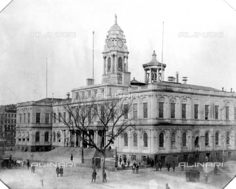 GRC-F-053607-0000 - CITY HALL, NEW YORK CITY.Photographed by William B. Holmes, c1860. - Granger, NYC/Alinari Archives