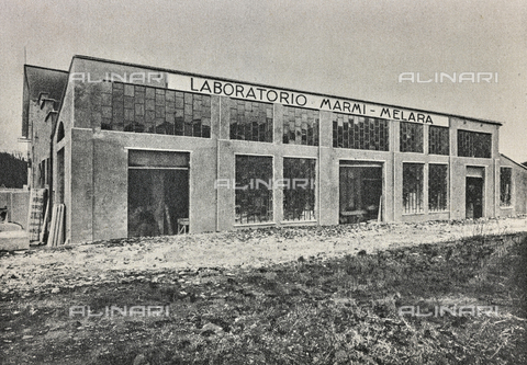 GRQ-F-006051-0000 - "Laboratorio Marmi Melara", Carrara - Data dello scatto: 1945-1955 - Archivi Alinari, Firenze