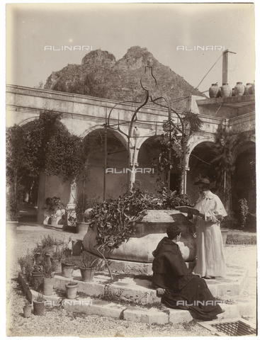 GWA-F-000197-0000 - Portrait of religious in a cloister - Date of photography: 1900 ca. - Alinari Archives, Florence