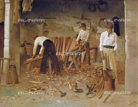 IFA-S-AAA005-7835 - Cooperation, oil on canvas, Villar Navarro, Rafael del (active in the 19th century), Bodegas Osborne, Cà¡diz - Index/Alinari Archives, Florence