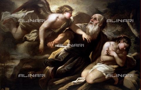 IFA-S-AAA005-7946 - Sacrifice of Isaac, oil on canvas, Luca Giordano (1634-1705), Real Academia de Bellas Artes de San Fernando, Madrid - Index/Alinari Archives, Florence