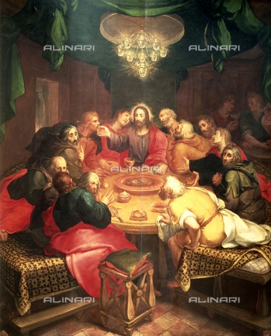 IFA-S-AAA005-7961 - Last Supper, oil on wood, Veen, Otto van (1556-1629), Real Academia de Bellas Artes de San Fernando, Madrid - Index/Alinari Archives, Florence