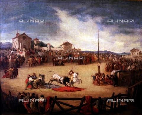 IFA-S-AAA005-7968 - Bullfight, oil on canvas, Lucas Padilla, Eugenio (1824-1870), Real Academia de Bellas Artes de San Fernando, Madrid - Index/Alinari Archives, Florence