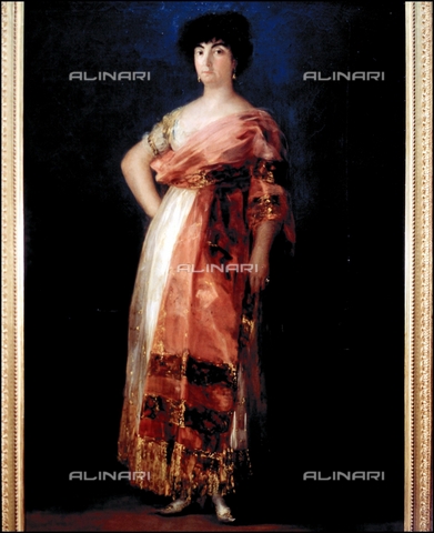 IFA-S-AAA005-7970 - Portrait of Maria Fernandez called La Tirana, oil on canvas, Francisco de Goya Y Lucientes (1746-1828), Real Academia de Bellas Artes de San Fernando, Madrid - Index/Alinari Archives, Florence