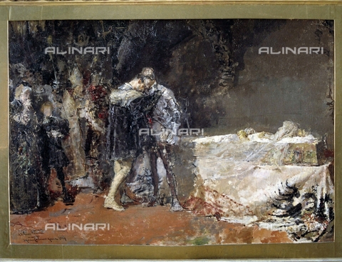 IFA-S-AAA005-7976 - The conversion of the Duke of Gandia, sketch, Moreno Carbonero (1858-1942), Real Academia de Bellas Artes de San Fernando, Madrid - Index/Alinari Archives, Florence