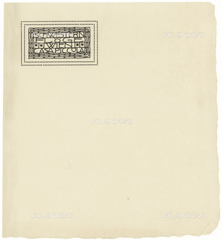 IMA-F-622548-0000 - Carta da lettera della casa di moda Schwestern Floge, disegnata da Gustav Klimt (1862-1918) - Austrian Archives / brandstaetter images /Archivi Alinari