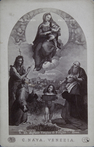 IMA-F-646458-0000 - Vergine di Foligno, da un dipinto di Raffaello - Data dello scatto: 1870 - C. Naya  / Austrian Archives / brandstaetter images /Archivi Alinari