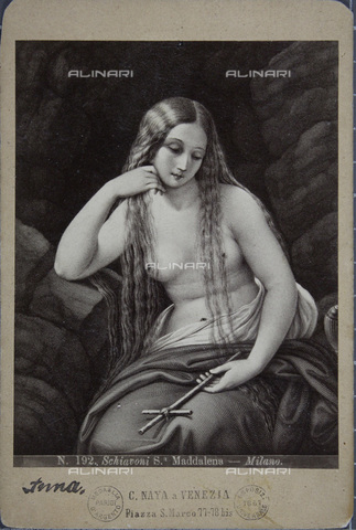 IMA-F-646459-0000 - Maddalena, da un dipinto di Schiavone - Data dello scatto: 1870 - C. Naya / Austrian Archives / brandstaetter images /Archivi Alinari