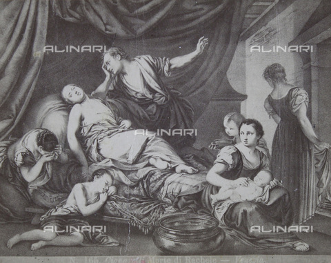IMA-F-646460-0000 - Morte di Rachele, da un dipinto - Data dello scatto: 1870 - C. Naya / Austrian Archives / brandstaetter images /Archivi Alinari