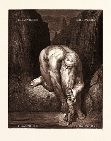 LCA-F-000440-0000 - Il gigante Anteo, Gustave Dore, 1832 - 1883, incisione per l'Inferno di Dante, 1870 - Liszt Collection/Archivi Alinari