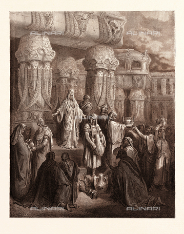 LCA-F-000441-0000 - Scena raffigurante un momento della vita di Ciro il Grande di Gustave Dora, 1832 - 1883, incisione per la Bibbia - Liszt Collection/Archivi Alinari