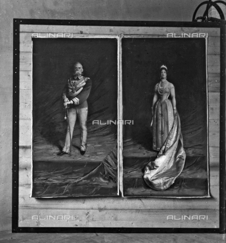 MFA-S-0SN262-000D - Portrait of Umberto I and of Margherita di Savoia - Date of photography: 1900 ca. - Alinari Archives, Florence