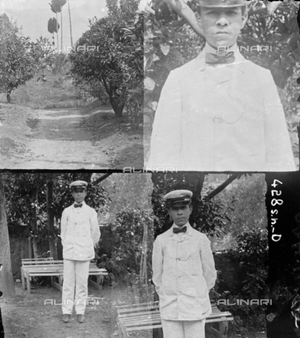 MFA-S-0SN428-000D - Series of portraits of a young man wearing an uniform - Date of photography: 1900 ca. - Alinari Archives, Florence