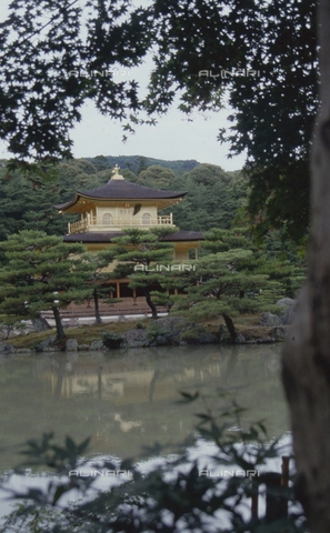 MFV-S-JPN369-0095 - Tempio di Kinkaku-ji ("Tempio del padiglione d'oro"), particolare del giardino, Kyoto - Data dello scatto: 1963-1991 - Foto di Fosco Maraini/Proprietà Gabinetto Vieusseux © Archivi Alinari