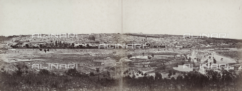 PDC-F-000361-0000 - Panorama di Gerusalemme e del territorio circostante - Data dello scatto: 1860 - 1870 ca. - Archivi Alinari, Firenze
