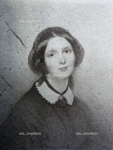 PDC-F-001395-0000 - Ritratto a mezzo busto di una giovane signora in abiti ottocenteschi - Data dello scatto: 1851 -1860 ca. - Archivi Alinari, Firenze