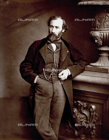 PDC-S-000030-0001 - Full-length portrait of the writer Octave Feuillet in day dress - Date of photography: 1860 -1865 ca. - Alinari Archives, Florence