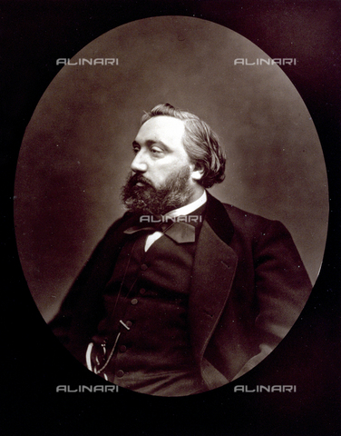 PDC-S-000442-0001 - Three-quarter-length portrait of the French politician Léon Gambetta - Date of photography: 1869-1878 ca. - Alinari Archives, Florence