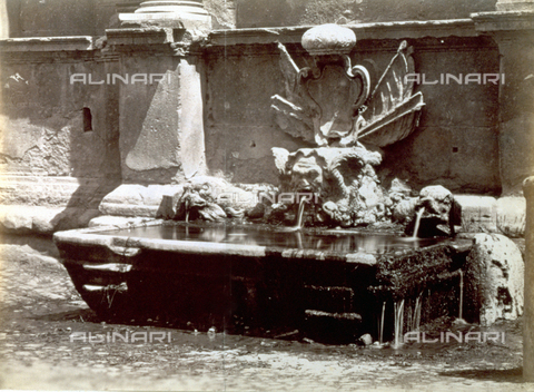 PDC-S-000461-0013 - Fountain of Pope Julius III in via Flaminia - Date of photography: 1870-1890 ca. - Alinari Archives, Florence