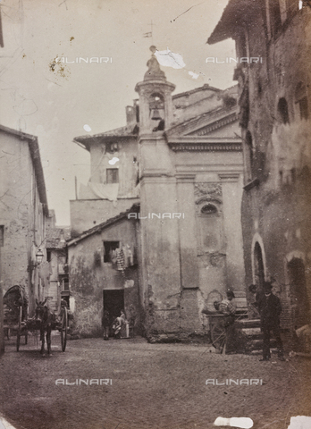 REA-F-000203-0000 - The Church of Santa Bonosa in Trastevere, Rome. The church was destroyed in 1888 - Date of photography: 1880-1888 ca. - Alinari Archives, Florence