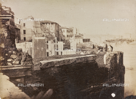 REA-F-000387-0000 - Work on the Tiber in Rome - Date of photography: 1880-1890 ca. - Alinari Archives, Florence