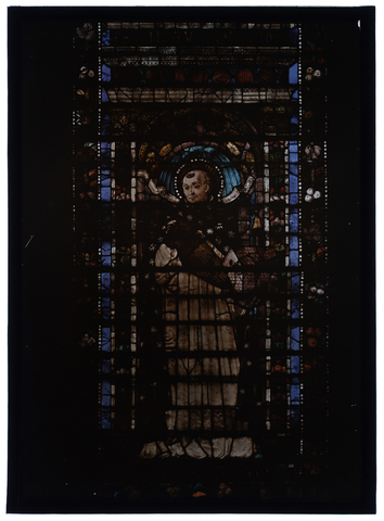 RGD-F-001889-0000 - Vetrata con raffigurazione di San Tommaso d'Aquino nella Basilica di Santa Maria Novella a Firenze - Data dello scatto: 1900-1927 ca. - Archivi Alinari, Firenze