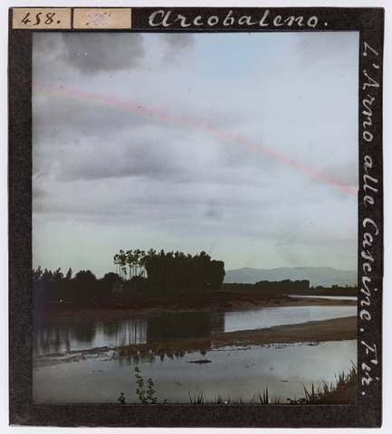 RGD-S-VARIE2-0458 - View of the Arno in the Cascine Park with rainbow, Florence - Date of photography: 28/05/1888 - Alinari Archives, Florence