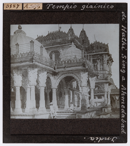 RGD-S-VARIE4-3587 - Tempio giainista Hutheesing a Ahmedabad, Gujarat, India - Data dello scatto: 1897-1898 ca. - Archivi Alinari, Firenze