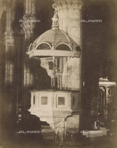 SCC-A-000007-0002 - Pulpito, opera di Matteo Civitali conservata nel Duomo di San Martino, Lucca - Data dello scatto: 1855 ca. - Archivi Alinari, Firenze