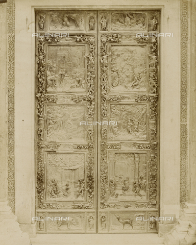 SCC-A-000007-0012 - Porta bronzea di sinistra del Duomo di Pisa - Data dello scatto: 1855 ca. - Archivi Alinari, Firenze
