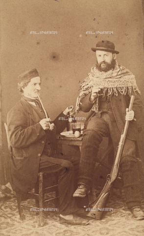 TCA-F-01400V-0000 - Il cacciatore e il fumatore di pipa - Data dello scatto: 1863 ca. - Archivi Alinari, Firenze