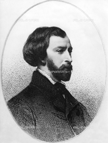 ULL-S-000084-4519 - Ritratto del poeta e drammaturgo francese Alfred de Musset (1810-1857), stampa - Ullstein Bild / Archivi Alinari