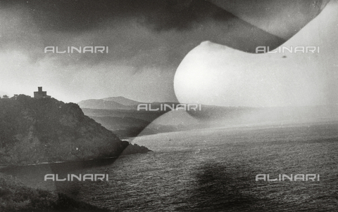 VZA-F-000040-0000 - Seascape with coastline and in female nude overlay - Date of photography: 1940 ca. - Alinari Archives, Florence