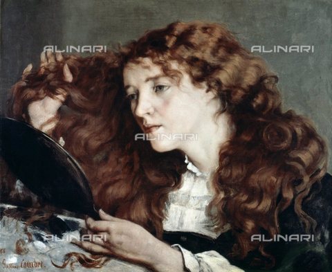 WHA-S-051000-1816 - La bella irlandese, olio su tela, Gustave Courbet (1819-1877), Nationalmuseum, Stoccolma - World History Archive/Archivi Alinari