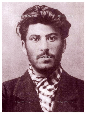 WHA-S-WHA061-0278 - Ritratto di Iosif Stalin( Josif Stalin, Giuseppe Stalin) (1878-1953) a 23 anni - Data dello scatto: 1901 - World History Archive/Archivi Alinari