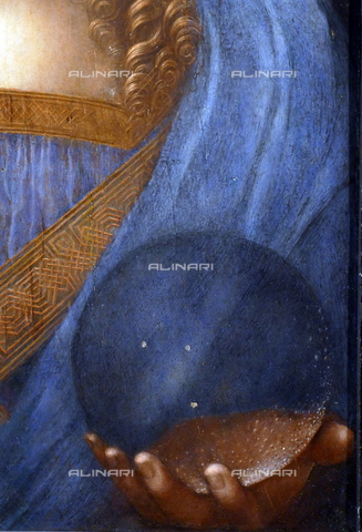 WHA-S-WHA114-0946 - Salvator Mundi, particolare, olio su tela, Leonardo da Vinci (1452-1519) (attr.), Collezione Privata, Abu Dhabi - World History Archive/Archivi Alinari